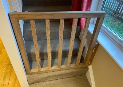 Stairgate at bottom of stairs